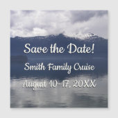 Misty Alaskan Sea in Shades of Blue Magnetkarte (Vorderseite)