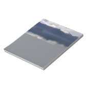 Misty Alaskan Sea in Shades of Blue Notizblock (Rotiert)