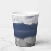 Misty Alaskan Sea in Shades of Blue Pappbecher (Vorderseite)