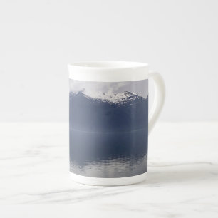 Misty Alaskan Sea in Shades of Blue Porzellantasse