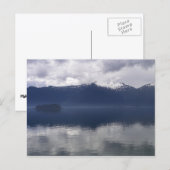 Misty Alaskan Sea in Shades of Blue Postkarte (Vorne/Hinten)