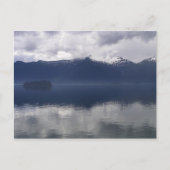 Misty Alaskan Sea in Shades of Blue Postkarte (Vorderseite)