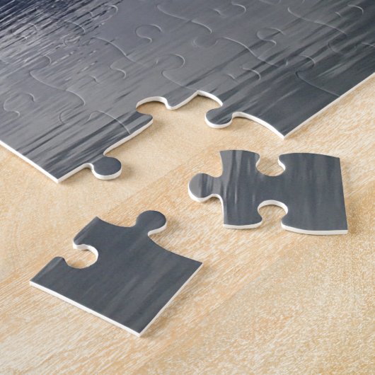 Misty Alaskan Sea in Shades of Blue Puzzle (Seite)