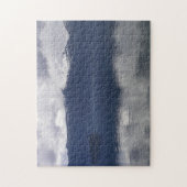 Misty Alaskan Sea in Shades of Blue Puzzle (Vertikal)
