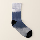 Misty Alaskan Sea in Shades of Blue Socken (Rechts - Außen)