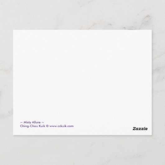Misty Allure - Postkarte (Rückseite)