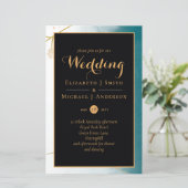 Misty Aquamarin Gold Wedding BUDGET A9 (Stehend Vorderseite)