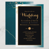 Misty Aquamarin Gold Wedding BUDGET A9 (Vorne/Hinten)