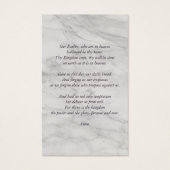 Misty Autumn Foto Prayer Card (Rückseite)