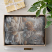 Misty Autumn River Glow Decoupage Seidenpapier (Geschenk)