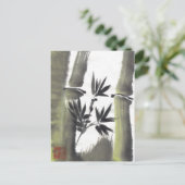 Misty Bamboo Postcard Postkarte (Stehend Vorderseite)