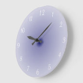 Misty Blau und Weiß> Schlichte Küchenuhren Große Wanduhr (Winkel)