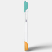 misty blue Girl mit Afro mit Gold Sonnenbrille Case-Mate iPhone Hülle (Rückseite / Links)