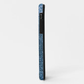 Misty Blue Glitzer Case-Mate iPhone Hülle (Hinten/Links)