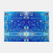 Misty Blue Mexican Art Luxury Deco Fußmatte (Vorderseite)