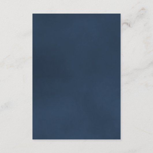 Misty Blue Pine Trees Wedding Details QR Code Begleitkarte (Rückseite)