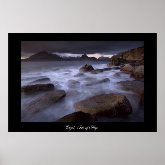 Misty Blue. Poster von cARTerART (Vorne)