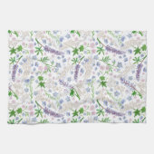 Misty Blue Snow White Kittuch Geschirrtuch (Horizontal)