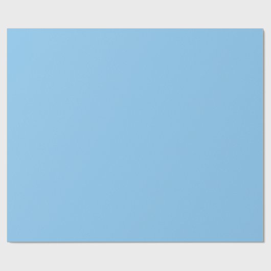 Misty Blue Solid Color, Geschenkpapier (Flach)