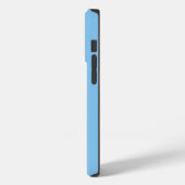Misty Blue Solid Color, iPhone Case (Rückseite / Links)