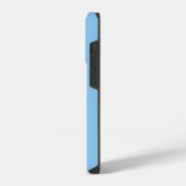 Misty Blue Solid Color, iPhone Case Hülle (Linke Seite)