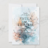 Misty Blume Einladung (Vorderseite)