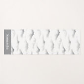 Misty Brushstroke Texture Zen Ink Yogamatte (Vorderseite (Horizontal))