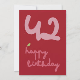 MISTY CHARM - Birthday Floral Einladungskarte