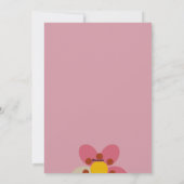 MISTY CHARM - Birthday Floral Einladungskarte (Rückseite)