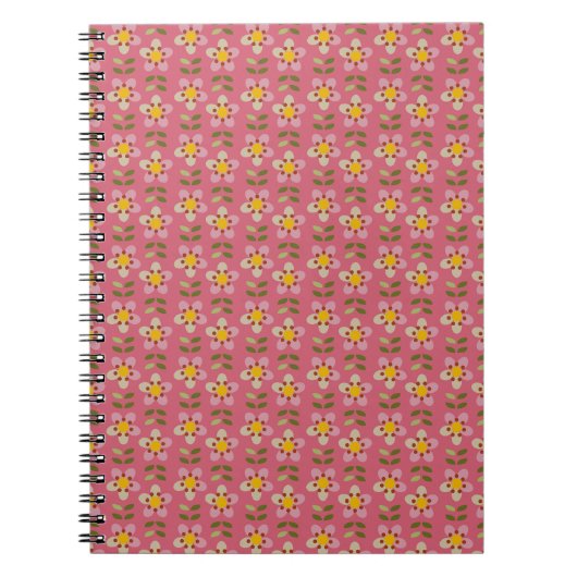 MISTY CHARM - Botanisches Muster-Notebook Notizblock (Vorderseite)