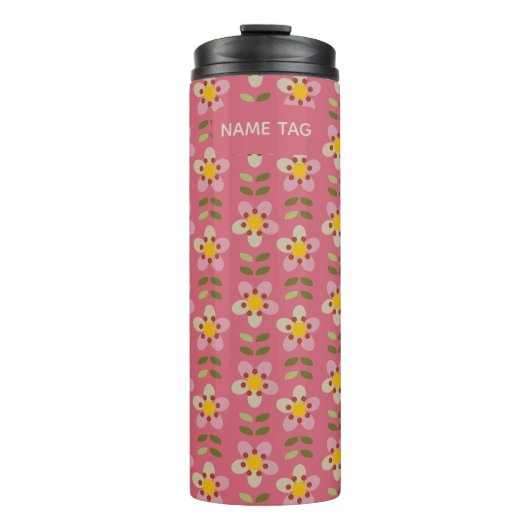 Misty Charm Floral Thermal Tumbler Thermosbecher (Vorderseite)