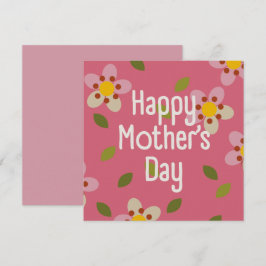MISTY CHARM - Mother's Day Floral Invitation Card Einladung