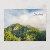 Misty clouds over green hills, Madeira Postkarte (Vorderseite)