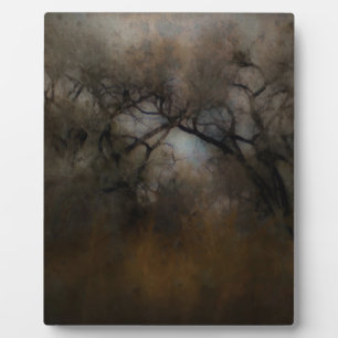 Misty Cottonwoods Fotoplatte