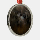 Misty Cottonwoods Silbernes Ornament (Rechts)