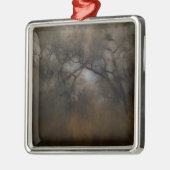 Misty Cottonwoods Silbernes Ornament (Links)