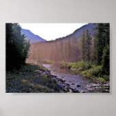 Misty Creek Sunrise Glacier-Waterton Parks Poster (Vorne)