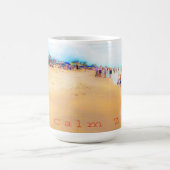 Misty Day am Strand Kaffeetasse (Mittel)