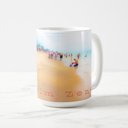Misty Day am Strand Kaffeetasse (VorderseiteRechts)