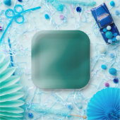 Misty Emerald Paper Plate Pappteller (Party)