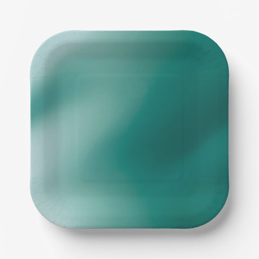 Misty Emerald Paper Plate Pappteller (Vorderseite)