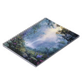 Misty Enchanted Forest Waterfall Art Notebook Notizblock (Linke Seite)