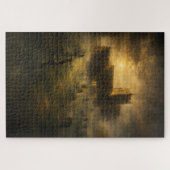 Misty English Church Turner Style Jigsaw Puzzle (Horizontal)
