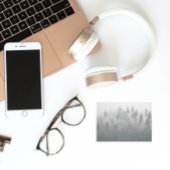 Misty Evergreen Forest Landscape Post-it Klebezettel