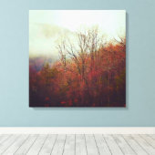 Misty Fall Colors Leinwanddruck (Insitu (Holzboden))