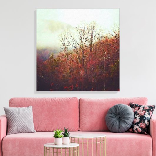 Misty Fall Colors Leinwanddruck (Insitu (Wohnzimmer))