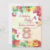 Misty Fall Einladung (Vorderseite)