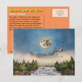 Misty Falls Postkarte (Vorne/Hinten)