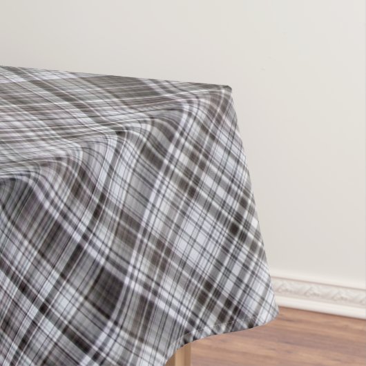 Misty February Blue und Grau Kariert Tischdecke (Beispiel)