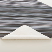 Misty February Blue und Gray Stripe Sherpadecke (3/4)